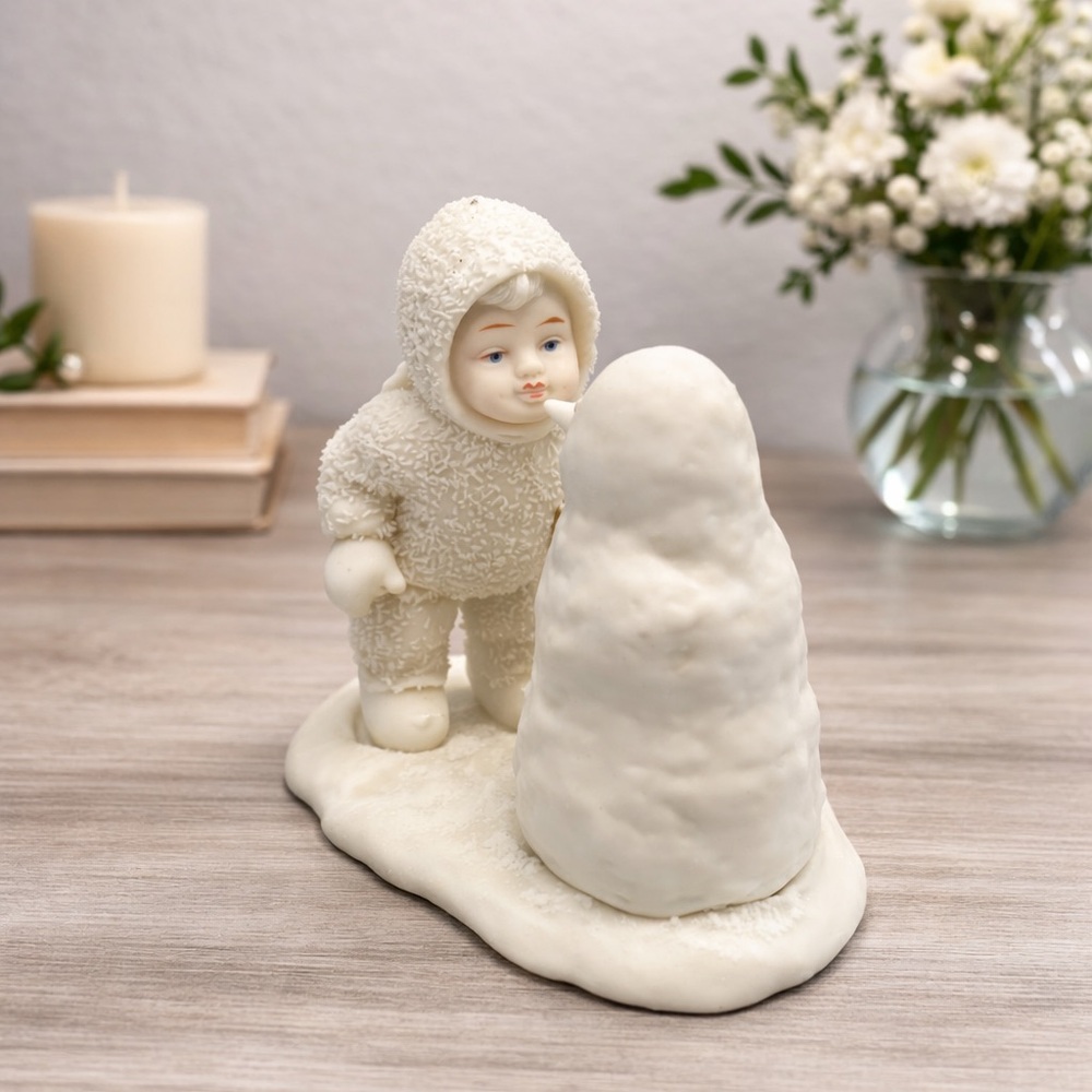 Department 56 Cream Snow Baby Sculpture
